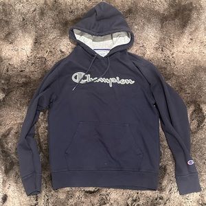 Dark blue medium champion hoodie